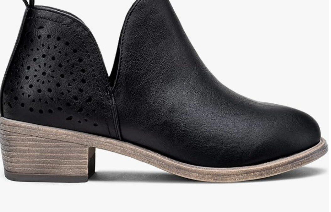 50% off the Cute Ankle Boots with Chunky Heel and Cutout – Just $24.99 shipped!